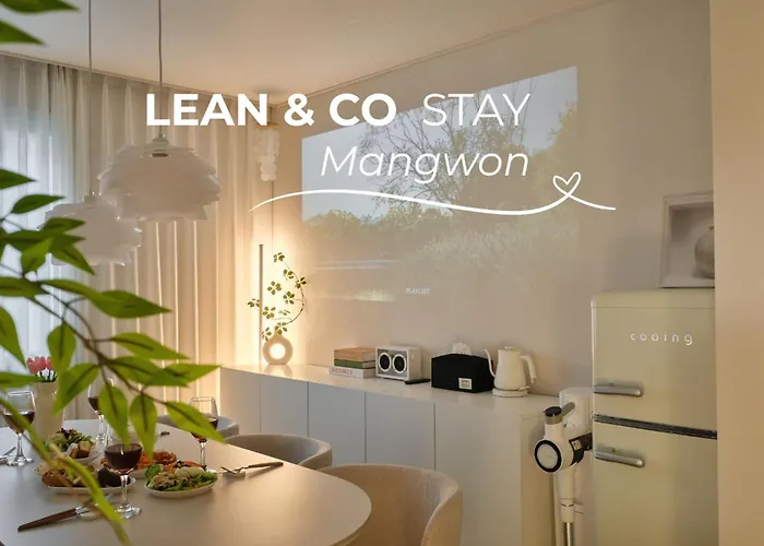 New 2r1b Lean&co House Mangwon Station Hongdae Hapjeong Appartement Seoel